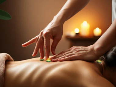 stress relief back massage points