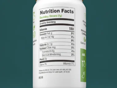 nutrition label