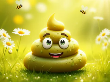 yellowish green poop