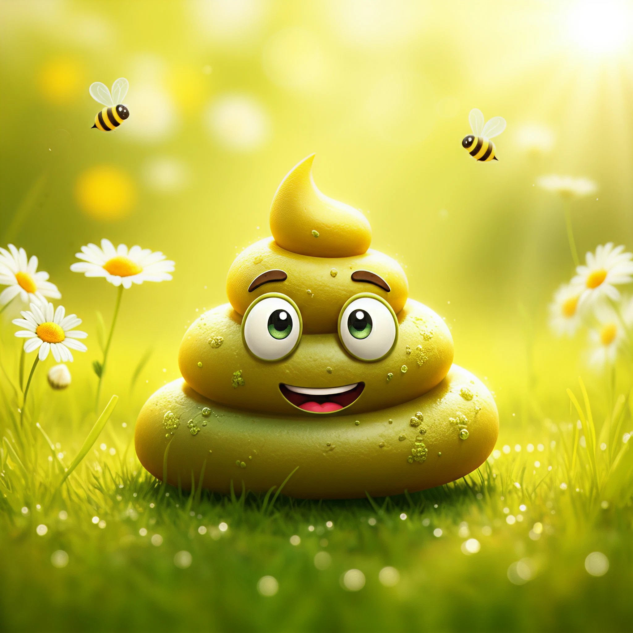 yellowish green poop